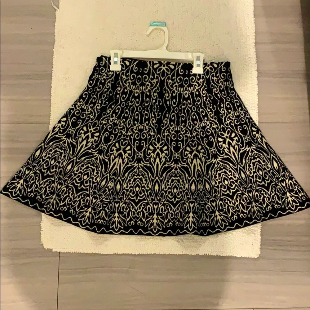 Black and white skirt